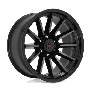 XD Series XD855 LUXE Gloss Black Mach W/ Gray Tint 22x10 -18 5x139.7mm 78.1mm - Wheelwiz