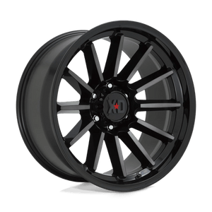 XD Series XD855 LUXE Gloss Black Mach W/ Gray Tint 20x9 +18 6x135mm 87.1mm - Wheelwiz