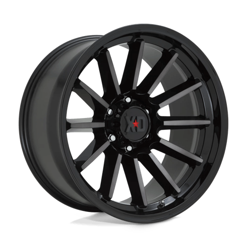 XD Series XD855 LUXE Gloss Black Mach W/ Gray Tint 17x9 +18 6x139.7mm 106.1mm - Wheelwiz