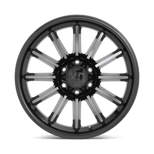 XD Series XD855 LUXE Gloss Black Mach W/ Gray Tint 22x10 -18 5x127mm 71.5mm