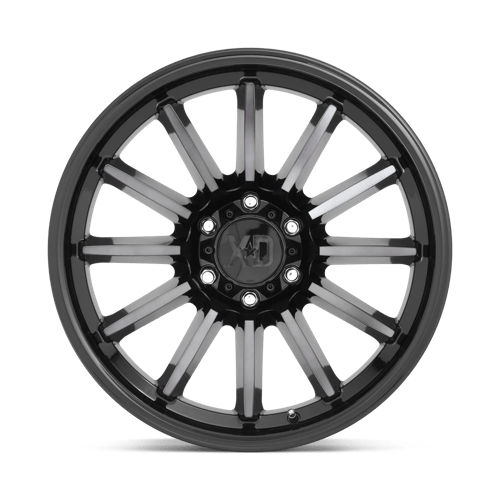 XD Series XD855 LUXE Gloss Black Mach W/ Gray Tint 22x10 -18 5x139.7mm 78.1mm - Wheelwiz