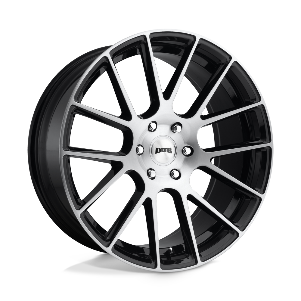 DUB S206 LUXE Gloss Black Brushed 20x9 +30 6x139.7mm 78.1mm - WheelWiz