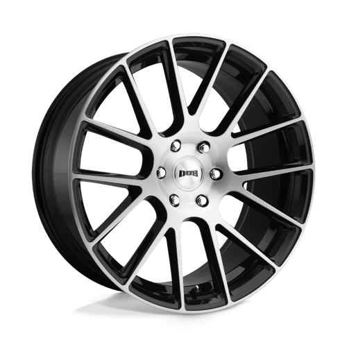 DUB S206 LUXE Gloss Black Brushed 22x9.5 +20 6x139.7mm 78.1mm - Wheelwiz