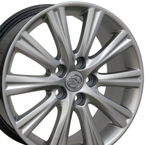 OE Wheels Replica LX43 Hyper Silver 17x7.0 +45 5x114.3mm 60.1mm