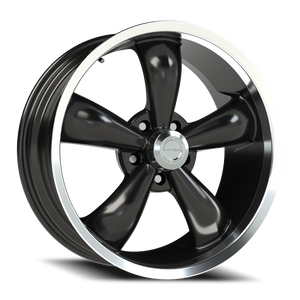 Vision Wheel 142 Gloss Black Machined Lip 18x8.5 +10 5x115mm 83mm - Wheelwiz