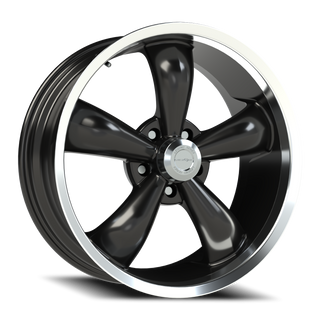 Vision Wheel 142 Gloss Black Machined Lip 18x8.5 +20 5x114.3mm 83mm