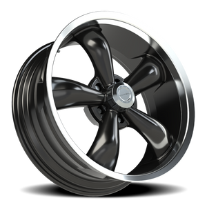 Vision Wheel 142 Gloss Black Machined Lip 18x8.5 +20 5x115mm 83mm - Wheelwiz