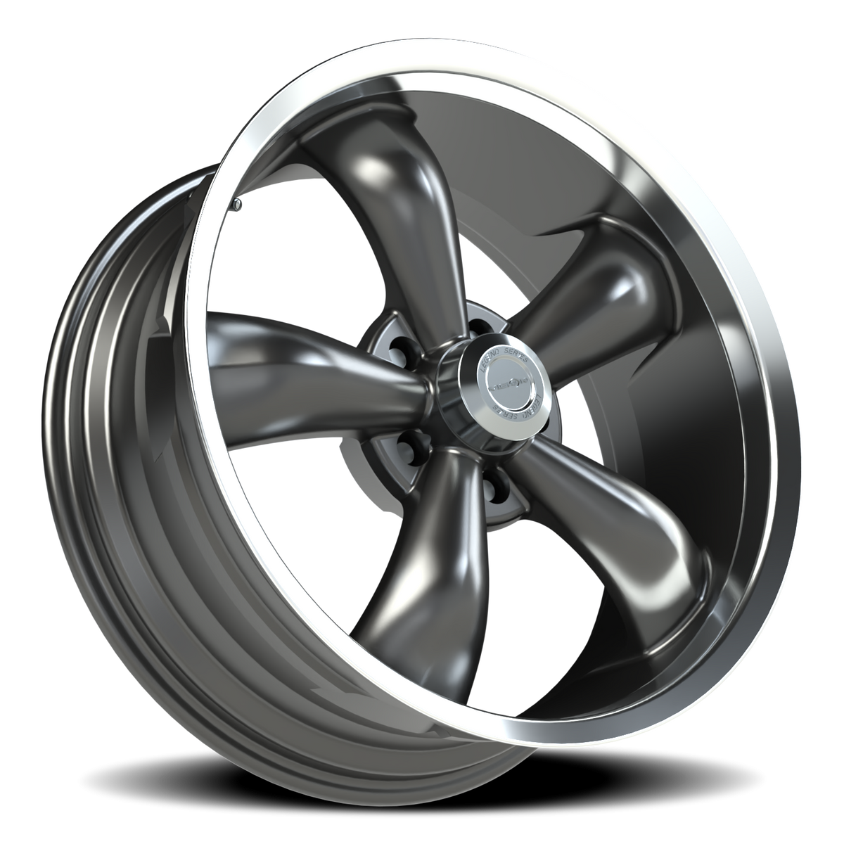Vision Wheel 142 Gunmetal Machined Lip 18x8.5 +20 5x115mm 83mm - Wheelwiz