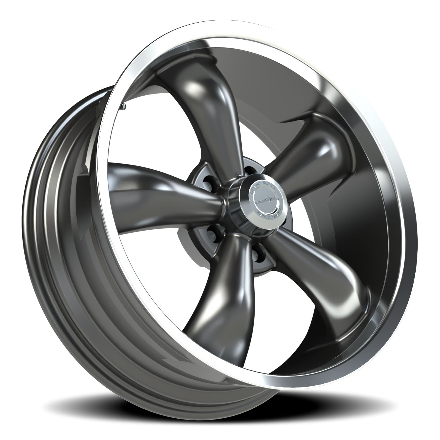 Vision Wheel 142 Gunmetal Machined Lip 18x8.5 +20 5x115mm 83mm - Wheelwiz