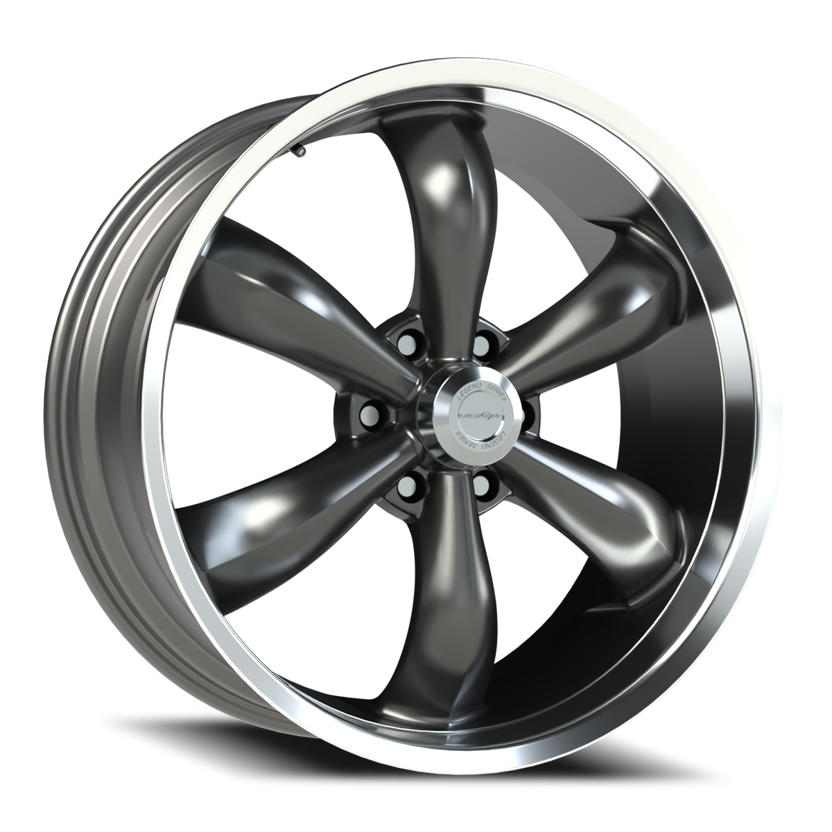 Vision Wheel 142 Gunmetal Machined Lip 22x9.5 +30 6x139.7mm 106.2mm - Wheelwiz