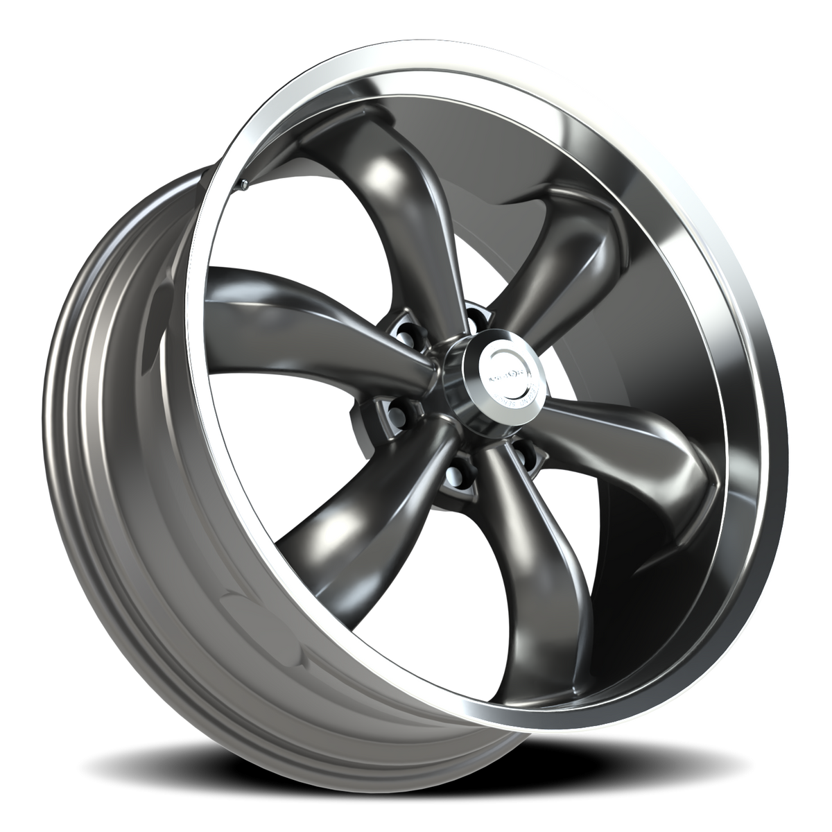Vision Wheel 142 Gunmetal Machined Lip 22x9.5 +30 6x139.7mm 106.2mm - Wheelwiz