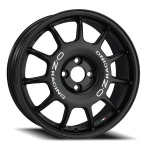 OZ Racing Leggenda Matte Black W/ White Lettering 17x7 +30 4x100mm 68mm - Wheelwiz