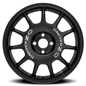 OZ Racing Leggenda Matte Black W/ White Lettering 17x7 +37 4x100mm 68mm - Wheelwiz