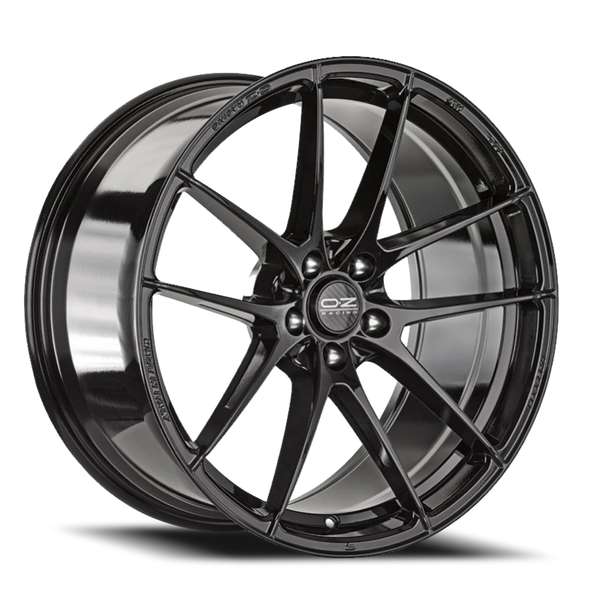 OZ Racing Leggera HLT Gloss Black 20x8.5 +40 5x114.3mm 75mm - Wheelwiz
