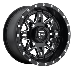 Fuel Offroad D567 LETHAL Matte Black Milled 14x7 +13 4x156mm 132mm