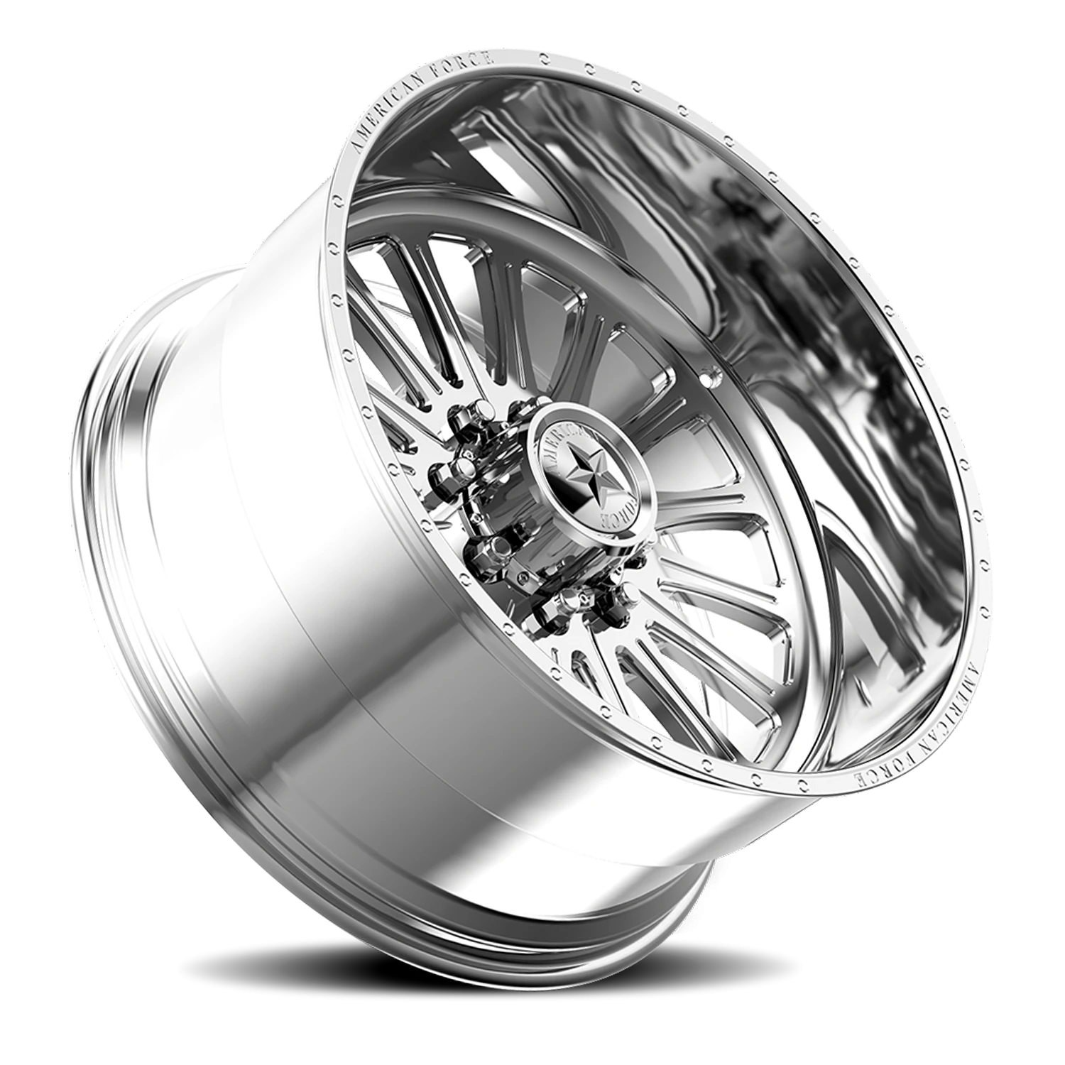 American Force N08 Lexar SS Polished 22x16 -101 5x150mm 110mm - Wheelwiz
