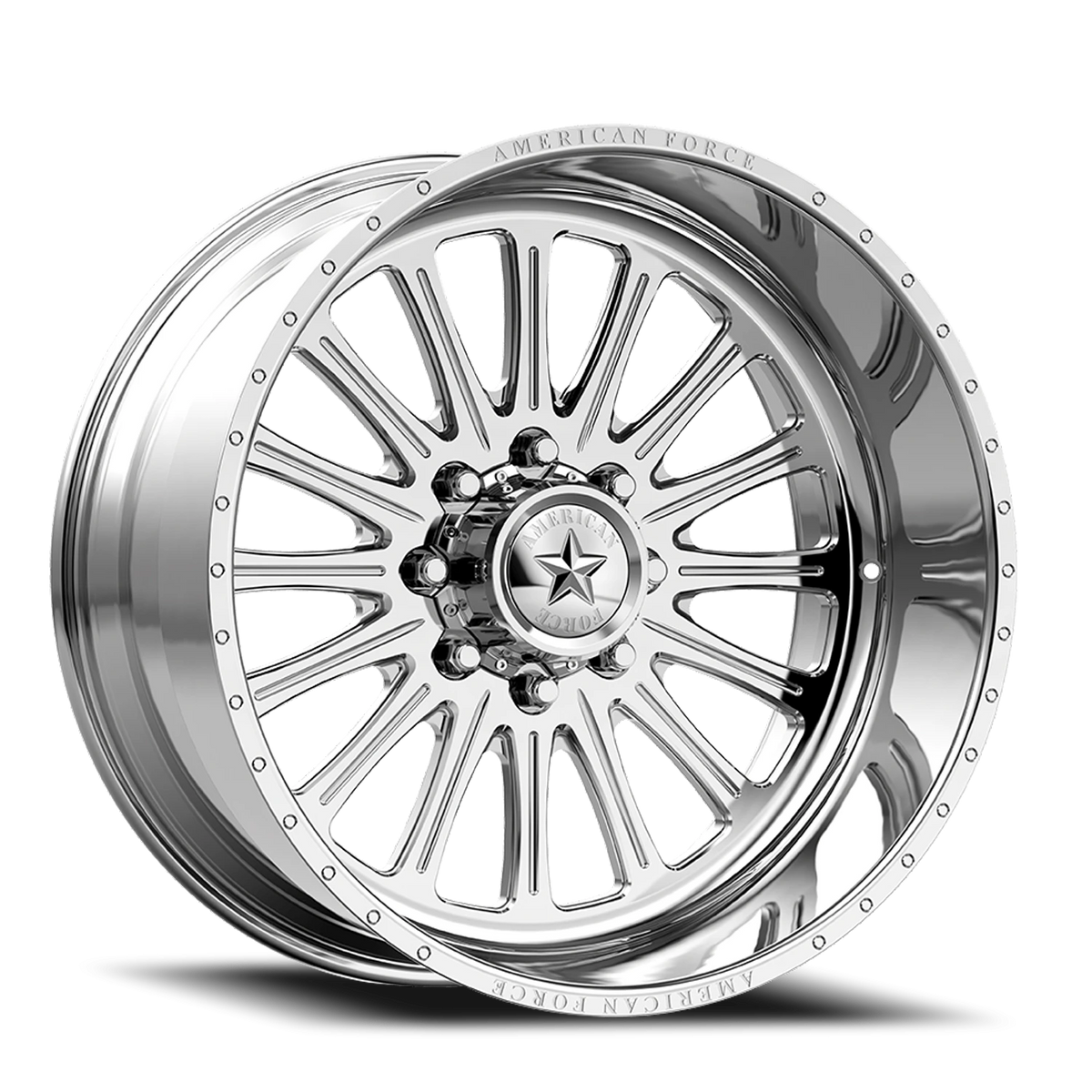American Force N08 Lexar SS Polished 24x14 -73 6x139.7mm 108mm - Wheelwiz