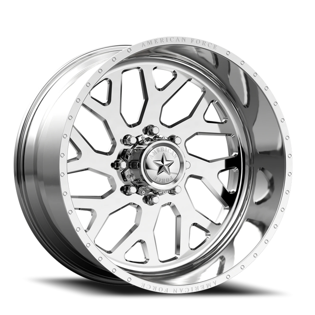 American Force G77 Lucky SS Polished 24x12 -40 5x139.7mm 108mm - Wheelwiz