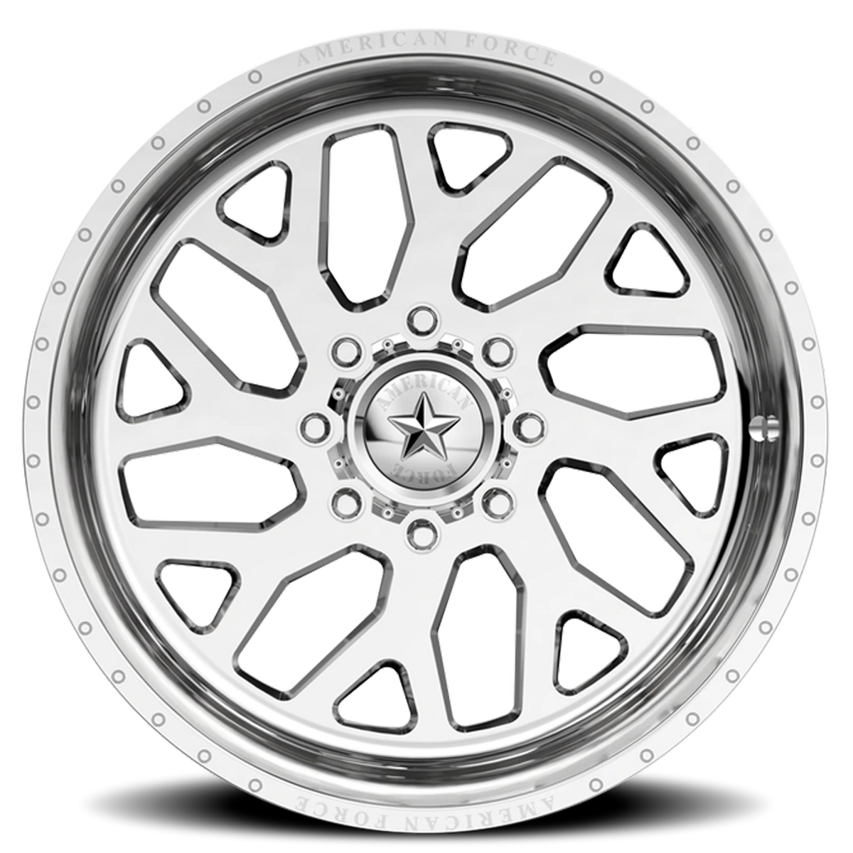 American Force G77 Lucky SS Polished 26x16 -101 5x139.7mm 77.8mm - Wheelwiz