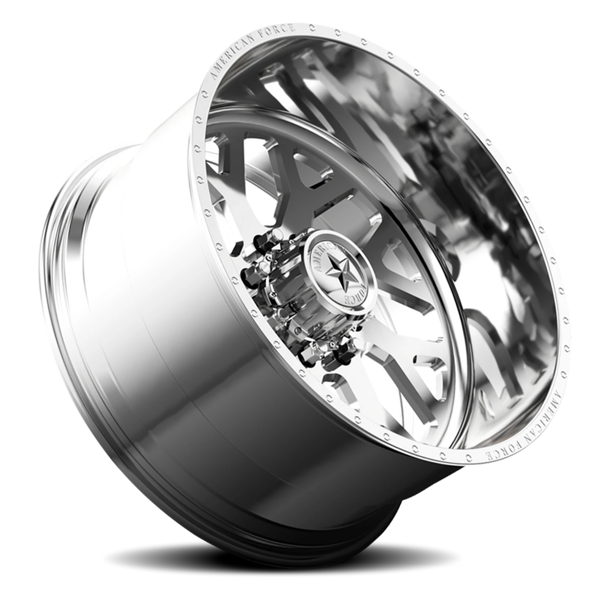 American Force G77 Lucky SS Polished 20x14 -73 8x170mm 125mm - Wheelwiz