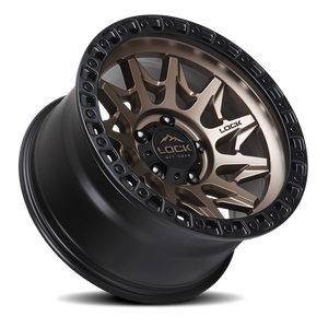 Lock Offroad Lunatic Matte Bronze W/ Matte Black Ring 20x9 0 6x139.7mm 106.2mm