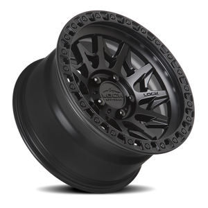 Lock Offroad Lunatic Matte Black W/ Matte Black Ring 20x10 -18 5x127mm 71.6mm