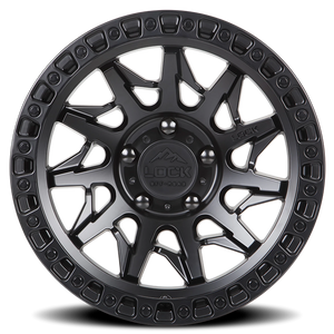 Lock Offroad Lunatic Matte Black W/ Matte Black Ring 20x9 0 6x139.7mm 106.2mm