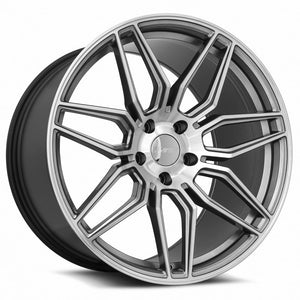 MRR M024 Gun Metal Graphite fit Corvette C6 C7 Base/Stingray/Z51 ( front: M024199552050GM ) 20x11 +73 5x120.65mm 70.3mm