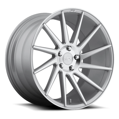 Niche M112 SURGE Gloss Silver Machined 19x8.5 +35 5x114.3mm 72.6mm - WheelWiz