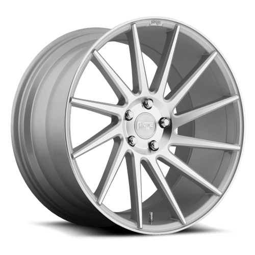 Niche M112 SURGE Gloss Silver Machined 19x8.5 +35 5x120mm 72.6mm - Wheelwiz