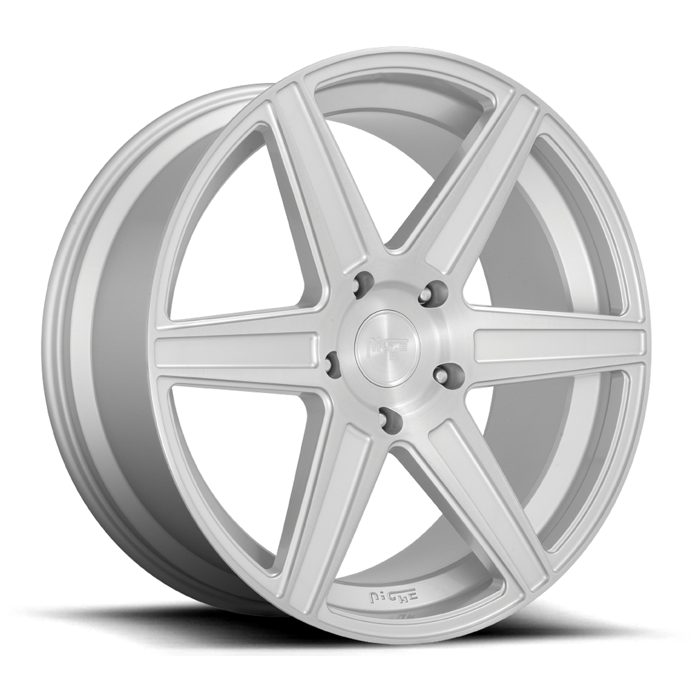 Niche M235 CARINA Gloss Silver Brushed 24x10 +30 6x135mm 87.1mm - WheelWiz