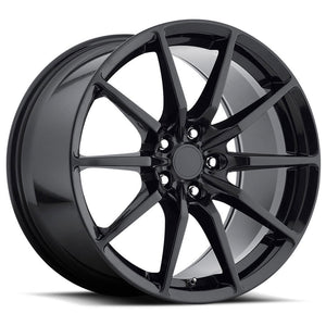 MRR M350 Gloss Black fit Mustang 19x11 +55 5x114.3mm 70.5mm