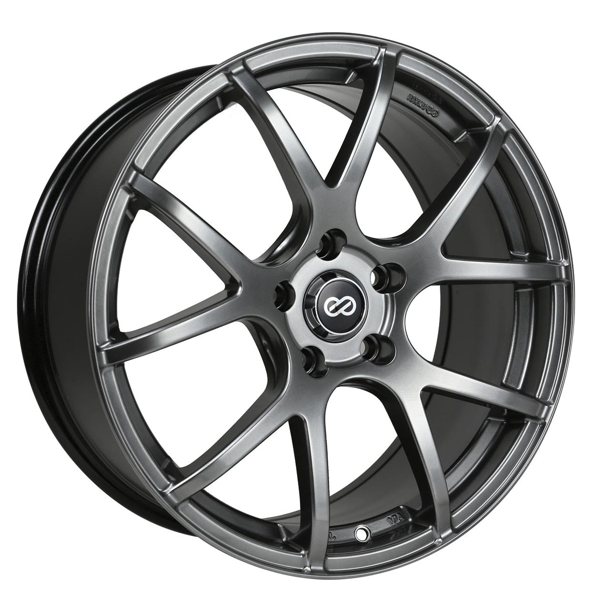 Enkei M52 Hyper Black 18x8 +32 5x120mm 72.6mm - WheelWiz