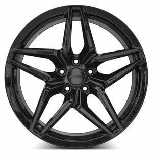 MRR M755 Gloss Black fit Corvette C6 C7 Z06/Grandsport/ZR1 ( front: M75519A052030BK) 20x12 +50 5x120.65mm 70.3mm