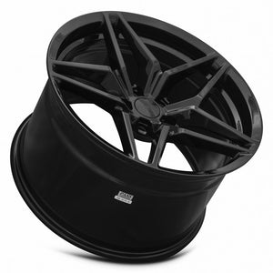 MRR M755 Gloss Black fit Corvette 19x11 +55 5x120.65mm 70.3mm