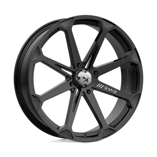 MSA Offroad Wheels M12 DIESEL Gloss Black 22x7 +10 4x137mm 112.1mm