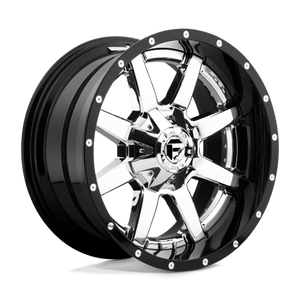 Fuel Offroad D260 MAVERICK Chrome Plated Gloss Black Lip 24x16 -100 8x165.1mm 125.1mm - 2 PIECE - WheelWiz