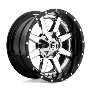 Fuel Offroad D260 MAVERICK Chrome Plated Gloss Black Lip 24x16 -100 8x165.1mm 125.1mm - 2 PIECE - WheelWiz