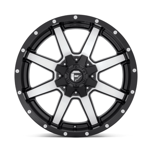 Fuel Offroad D537 MAVERICK Matte Black Machined 20x10 -18 6x135|6x139.7mm 106.1mm - Wheelwiz