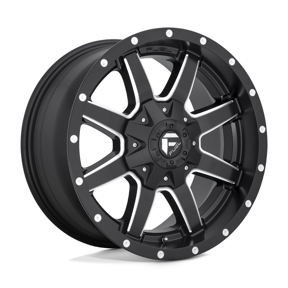 Fuel Offroad D538 MAVERICK Matte Black Milled 20x10 -24 8x165.1mm 125.1mm - WheelWiz