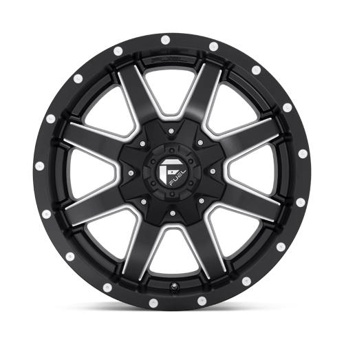 Fuel Offroad D538 MAVERICK Matte Black Milled 22x9.5 +25 8x170mm 125.1mm - WheelWiz