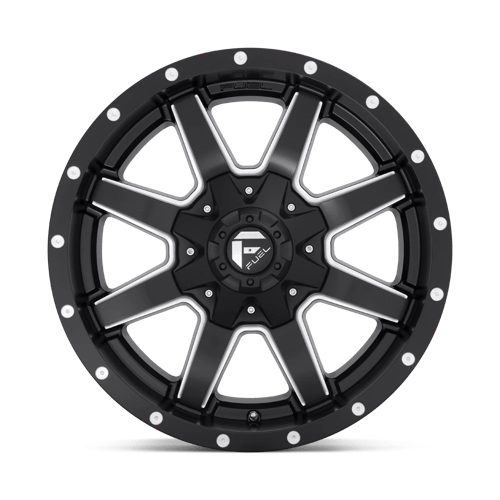Fuel Offroad D538 MAVERICK Matte Black Milled 17x9 -12 Custom 78.1mm - Wheelwiz