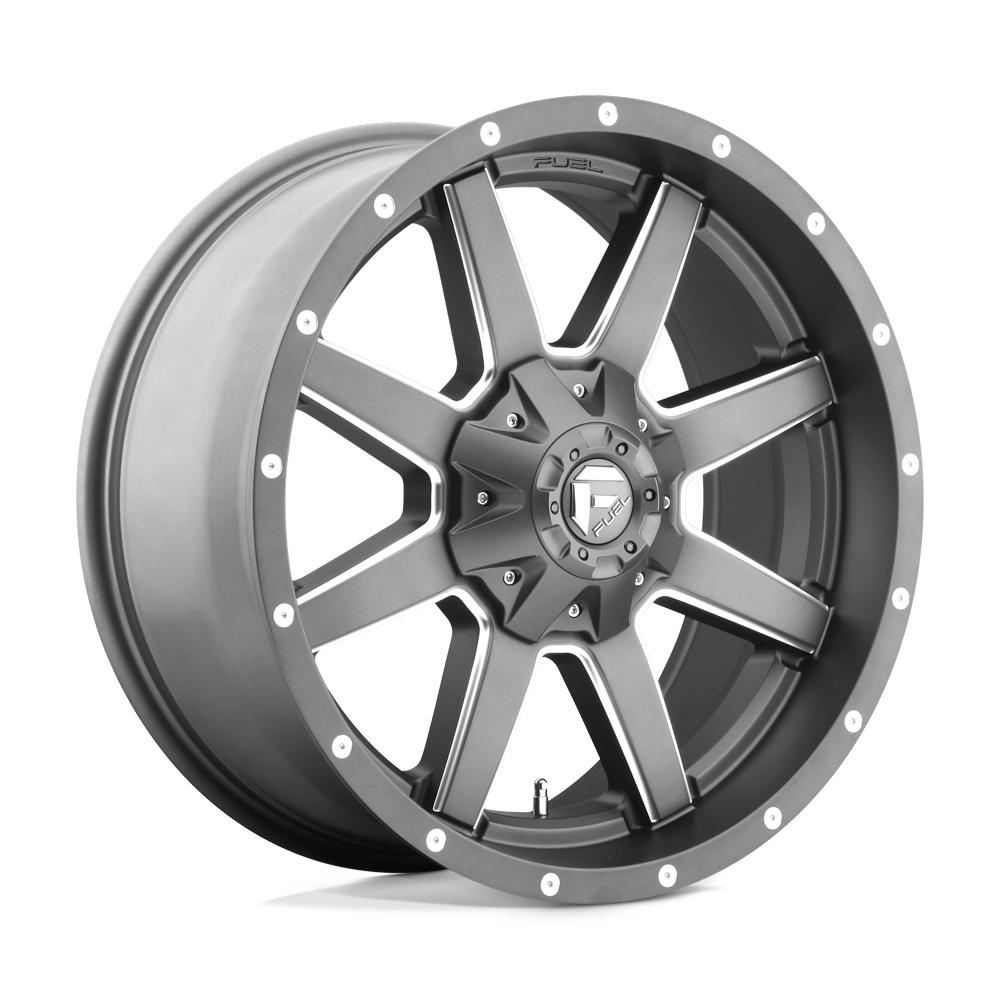 Fuel Offroad D542 MAVERICK Matte Gun Metal Milled 20x10 -18 6x135|6x139.7mm 106.1mm - WheelWiz