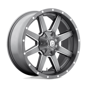 Fuel Offroad D542 MAVERICK Matte Gun Metal Milled 20x10 -18 6x135|6x139.7mm 106.1mm - WheelWiz