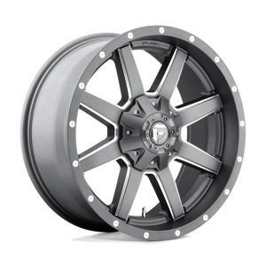 Fuel Offroad D542 MAVERICK Matte Gun Metal Milled 20x10 -18 6x135|6x139.7mm 106.1mm - WheelWiz