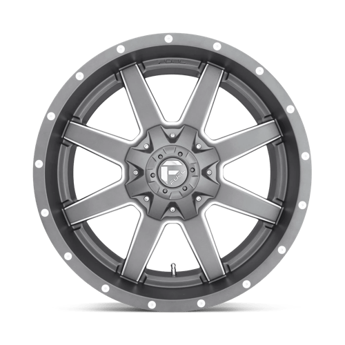 Fuel Offroad D542 MAVERICK Matte Gun Metal Milled 20x10 -18 6x135|6x139.7mm 106.1mm - WheelWiz