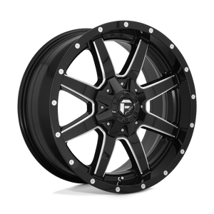 Fuel Offroad D610 MAVERICK Gloss Black Milled 20x10 -12 6x135|6x139.7mm 106.1mm - WheelWiz