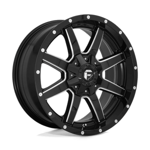 Fuel Offroad D610 MAVERICK Gloss Black Milled 20x10 -12 6x135|6x139.7mm 106.1mm - WheelWiz