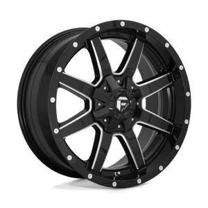 Fuel Offroad D610 MAVERICK Gloss Black Milled 20x9 +20 8x180mm 124.2mm - Wheelwiz