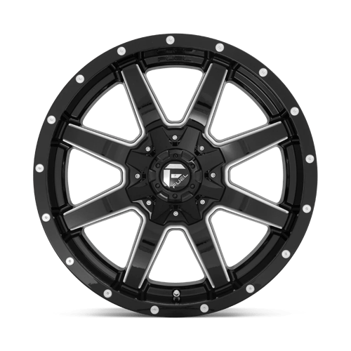 Fuel Offroad D610 MAVERICK Gloss Black Milled 17x8.5 +25 5x108|5x127mm 71.5mm - Wheelwiz
